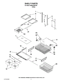 05 - Shelf Parts parts for Maytag Refrigerator 5GBB19PRYW0 / from AppliancePartsPros.com