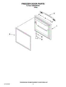 07 - Freezer Door Parts parts for Maytag Refrigerator 5GBB19PRYW0 / from AppliancePartsPros.com