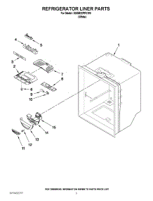02 - Refrigerator Liner Parts parts for Maytag Refrigerator 5GBB22PRYW0 / from AppliancePartsPros.com