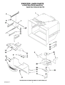 03 - Freezer Liner Parts parts for Maytag Refrigerator 5GBL22PRYA0 / from AppliancePartsPros.com