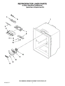 02 - Refrigerator Liner Parts parts for Maytag Refrigerator 5GBR22PRYA0 / from AppliancePartsPros.com