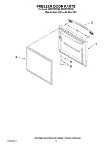 07 - Freezer Door Parts parts for Maytag Refrigerator 5GBR22PRYA0 / from AppliancePartsPros.com