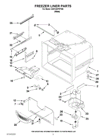 02 - Freezer Liner Parts parts for Maytag Refrigerator 5GFC20PRYW0 / from AppliancePartsPros.com