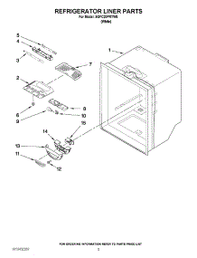 03 - Refrigerator Liner Parts parts for Maytag Refrigerator 5GFC20PRYW0 / from AppliancePartsPros.com