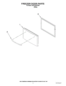 04 - Freezer Door Parts parts for Maytag Refrigerator 5GFC20PRYW0 / from AppliancePartsPros.com