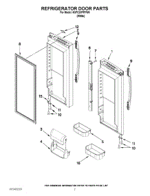 05 - Refrigerator Door Parts parts for Maytag Refrigerator 5GFC20PRYW0 / from AppliancePartsPros.com