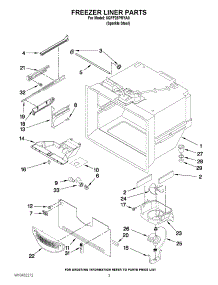 02 - Freezer Liner Parts parts for Maytag Refrigerator 5GFF25PRYA0 / from AppliancePartsPros.com