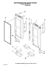 04 - Refrigerator Door Parts parts for Maytag Refrigerator 5GFF25PRYA0 / from AppliancePartsPros.com