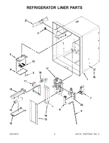 02 - Refrigerator Liner Parts parts for Maytag Refrigerator 5MFI267AA001 / from AppliancePartsPros.com
