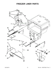 06 - Freezer Liner Parts parts for Maytag Refrigerator 5MFI267AA001 / from AppliancePartsPros.com