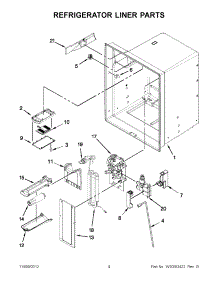 02 - Refrigerator Liner Parts parts for Maytag Refrigerator 5MFX257AA000 / from AppliancePartsPros.com