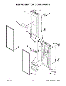 06 - Refrigerator Door Parts parts for Maytag Refrigerator 5MFX257AA000 / from AppliancePartsPros.com