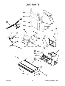 09 - Unit Parts parts for Maytag Refrigerator 5MFX257AA001 / from AppliancePartsPros.com