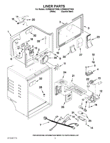 02 - Liner Parts parts for Maytag Refrigerator 5VM9BXGFYW00 / from AppliancePartsPros.com