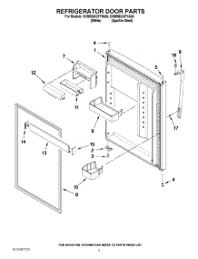 03 - Refrigerator Door Parts parts for Maytag Refrigerator 5VM9BXGFYW00 / from AppliancePartsPros.com