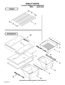 04 - Shelf Parts parts for Maytag Refrigerator 5VM9BXGFYW00 / from AppliancePartsPros.com