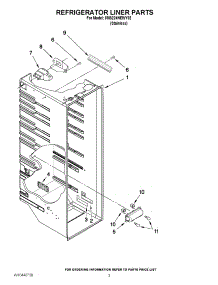 02 - Refrigerator Liner Parts parts for Maytag Refrigerator 5MS224NEWY02 / from AppliancePartsPros.com