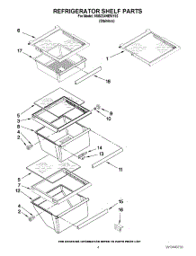 03 - Refrigerator Shelf Parts parts for Maytag Refrigerator 5MS224NEWY02 / from AppliancePartsPros.com