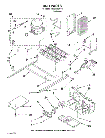 08 - Unit Parts parts for Maytag Refrigerator 5MS224NEWY02 / from AppliancePartsPros.com
