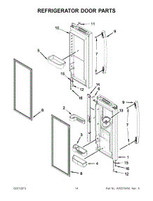 07 - Refrigerator Door Parts parts for Maytag Refrigerator 5VMFI267AA01 / from AppliancePartsPros.com