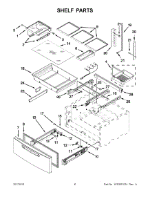 03 - Shelf Parts parts for Maytag Refrigerator 5VMFX257AA00 / from AppliancePartsPros.com