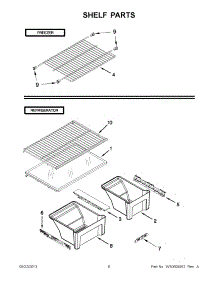03 - Shelf Parts parts for Maytag Refrigerator 5VMTM21BW00 / from AppliancePartsPros.com