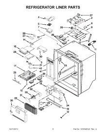 03 - Refrigerator Liner Parts parts for Maytag Refrigerator 7MF2976AEM00 / from AppliancePartsPros.com
