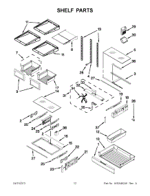 06 - Shelf Parts parts for Maytag Refrigerator 7MF2976AEM00 / from AppliancePartsPros.com