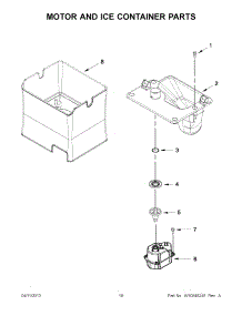 09 - Motor And Ice Container Parts parts for Maytag Refrigerator 7MF2976AEM00 / from AppliancePartsPros.com