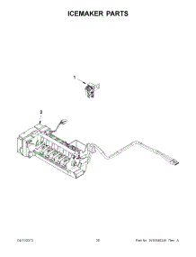 10 - Icemaker Parts parts for Maytag Refrigerator 7MF2976AEM00 / from AppliancePartsPros.com