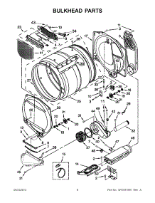 03 - Bulkhead Parts parts for Maytag Dryer 7MMEDX550XW1 / from AppliancePartsPros.com