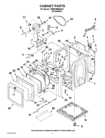 02 - Cabinet Parts parts for Maytag Dryer 7MMGDB950AG0 / from AppliancePartsPros.com