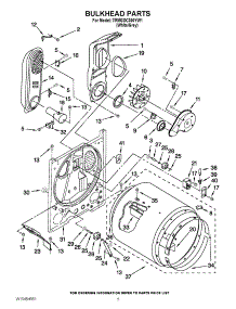 03 - Bulkhead Parts parts for Maytag Dryer 7MMGDC300YW1 / from AppliancePartsPros.com