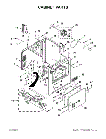 02 - Cabinet Parts parts for Maytag Dryer 7MMGDC300YW3 from AppliancePartsPros.com