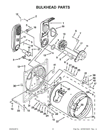 03 - Bulkhead Parts parts for Maytag Dryer 7MMGDC300YW3 from AppliancePartsPros.com