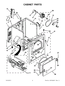 02 - Cabinet Parts parts for Maytag Dryer 7MMGDC410AW0 from AppliancePartsPros.com