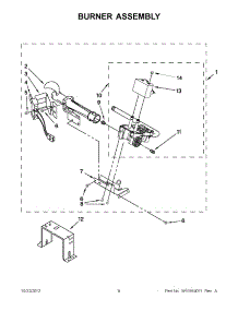 04 - Burner Assembly parts for Maytag Dryer 7MMGDC410AW0 from AppliancePartsPros.com