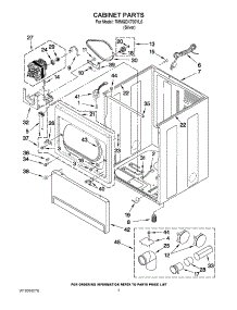 02 - Cabinet Parts parts for Maytag Dryer 7MMGDX700YL0 / from AppliancePartsPros.com