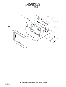 05 - Door Parts parts for Maytag Dryer 7MMGDX700YL1 / from AppliancePartsPros.com