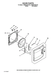 02 - Door Parts parts for Maytag Washer 7MMHW7000YW0 / from AppliancePartsPros.com