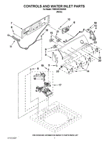 02 - Controls And Water Inlet Parts parts for Maytag Washer 7MMVWC220AW0 / from AppliancePartsPros.com