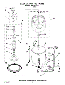 03 - Basket And Tub Parts parts for Maytag Washer 7MMVWC310YW1 / from AppliancePartsPros.com