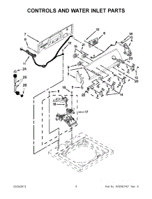 02 - Controls And Water Inlet Parts parts for Maytag Washer 7MMVWC320BW0 / from AppliancePartsPros.com