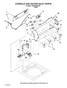 02 - Console And Water Inlet Parts parts for Maytag Washer 7MMVWC400YW0 / from AppliancePartsPros.com