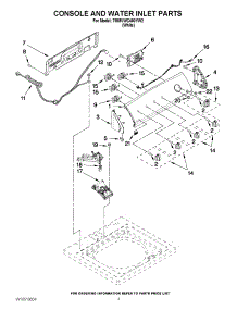 02 - Console And Water Inlet Parts parts for Maytag Washer 7MMVWC400YW2 / from AppliancePartsPros.com