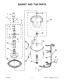 03 - Basket And Tub Parts parts for Maytag Washer 7MMVWC420BW0 / from AppliancePartsPros.com