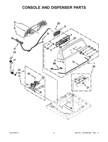 02 - Console And Dispenser Parts parts for Maytag Washer 7MMVWX722BG0 / from AppliancePartsPros.com