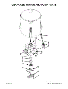 04 - Gearcase, Motor And Pump Parts parts for Maytag Washer 7MMVWX722BG0 / from AppliancePartsPros.com