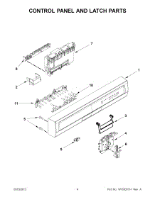 02 - Control Panel And Latch Parts parts for Maytag Dishwasher ADB1100AWB1 / from AppliancePartsPros.com