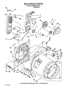 03 - Bulkhead Parts parts for Maytag Dryer 7MWGD1730YW1 / from AppliancePartsPros.com